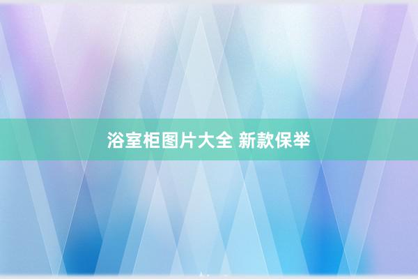 浴室柜图片大全 新款保举